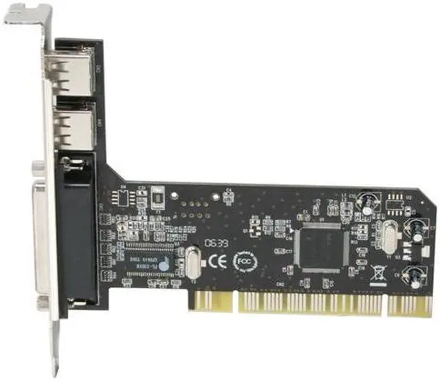 Alt view image 3 of 6 - SYBA PCI 32-bit High Speed USB 2.0 2x Ports and 1x Parallel Port Combo Card Model SD-NECPR-2U1P - OEM