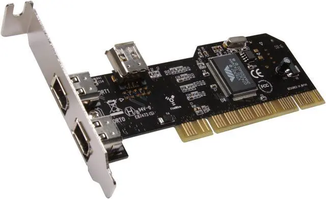 Main image of SYBA Low Profile 3 Port (2 External +1 Internal) 6pin Firewire Card Model SD-LP-VT3F