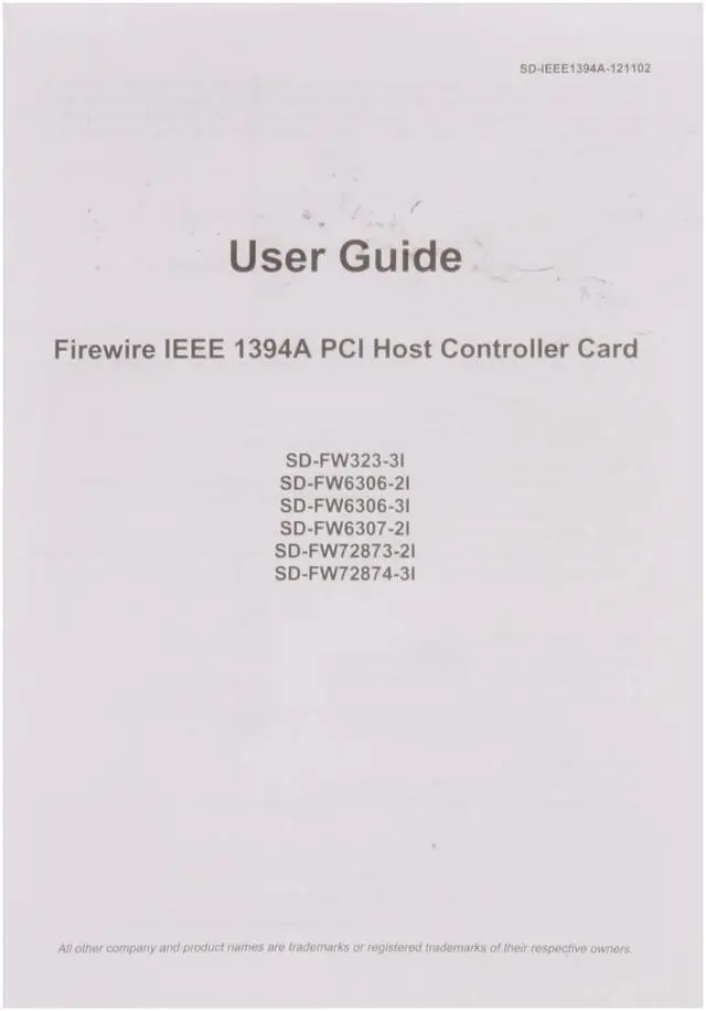 Alt view image 6 of 7 - SYBA Low Profile 3 Port (2 External +1 Internal) 6pin Firewire Card Model SD-LP-VT3F