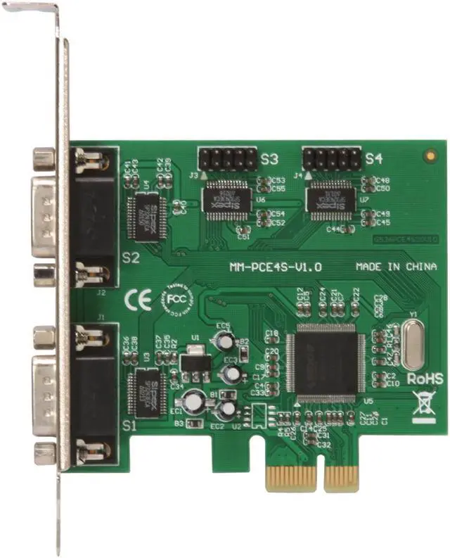 Alt view image 3 of 7 - SYBA PCI-Express 4 Port Serial Card Model SY-PEX-4S