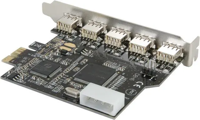 Alt view image 5 of 6 - SYBA PCI-Express 5 Ports USB 2.0 Card Model SD-PEX20019