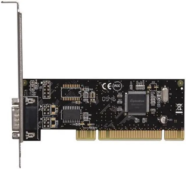 Alt view image 3 of 5 - SYBA PCI 1-Port Serial DB9 RS232 Card with Low Profile Bracket - RoHS Model SD-PCI15024