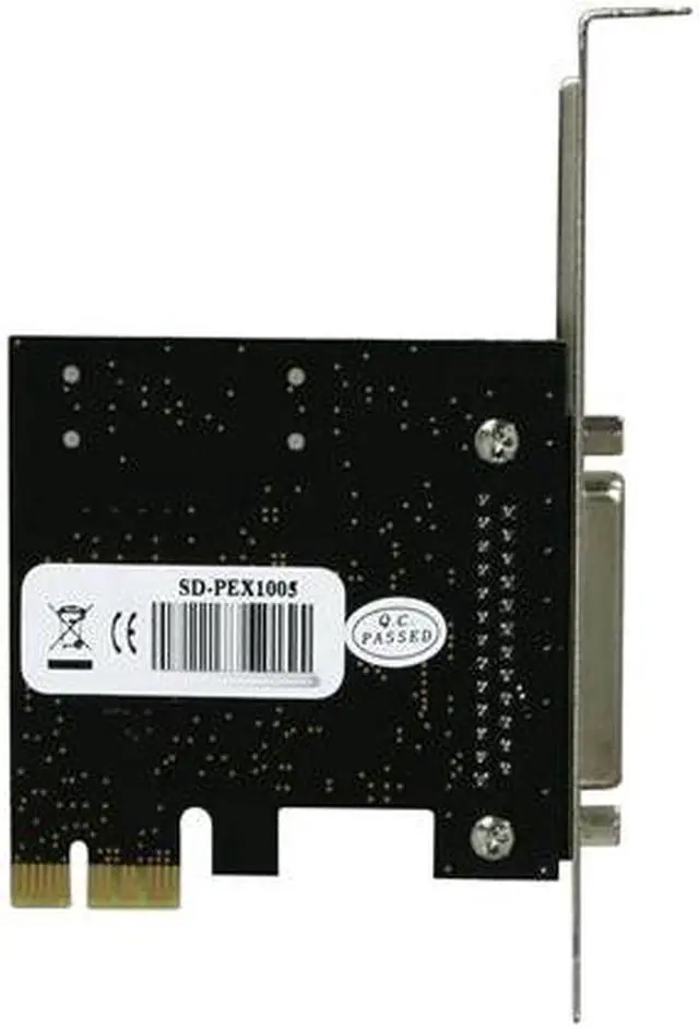 Alt view image 5 of 5 - SYBA PCI-Express 1-Port Parallel/Printer Card with Low Profile Bracket - RoHS Model SD-PEX10005