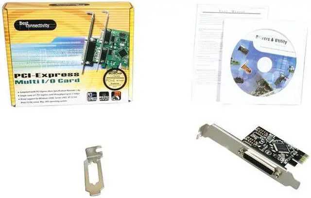 Alt view image 6 of 5 - SYBA PCI-Express 1-Port Parallel/Printer Card with Low Profile Bracket - RoHS Model SD-PEX10005