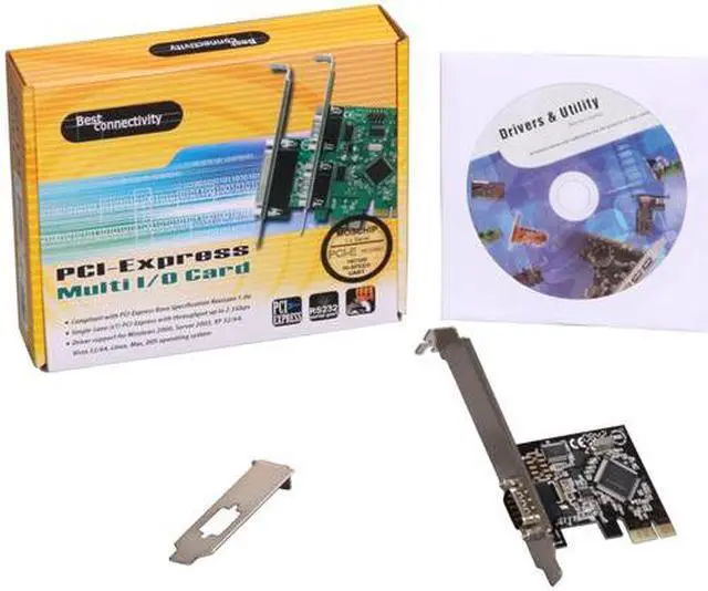 Alt view image 6 of 5 - SYBA PCI-Express 1-Port DB9 RS232 Serial Card with Low Profile Bracket - RoHS Model SD-PEX15021