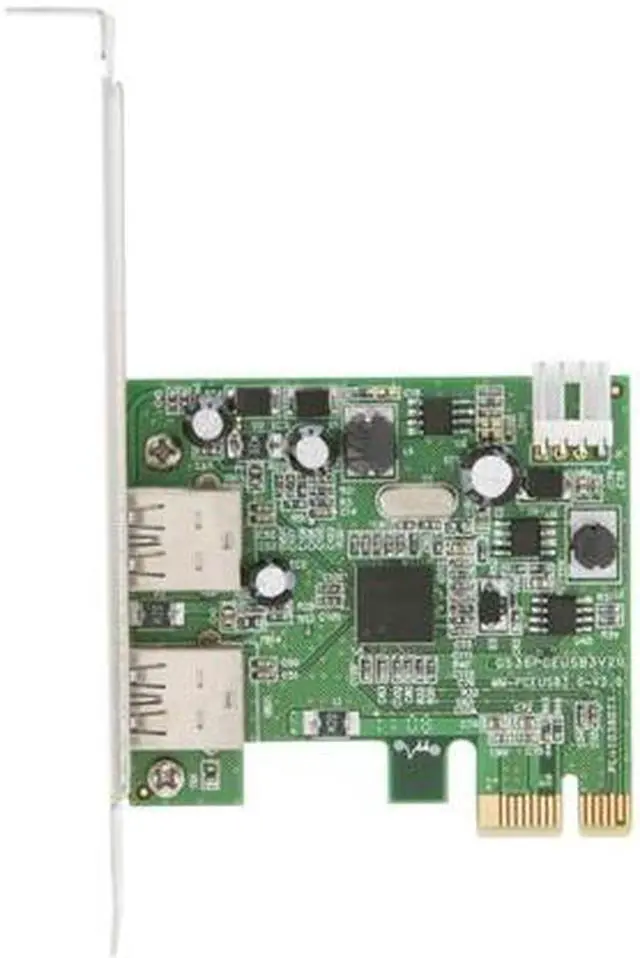 Alt view image 3 of 6 - SYBA USB 3.0 SuperSpeed 2-port PCI-Express Controller Card NEC uPD720200 Chipset Model SY-PEX20045