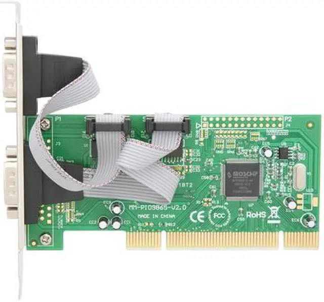 Alt view image 3 of 6 - SYBA 2 DB-9 Serial (RS-232, COM) Ports PCI Controller Card, Netmos 9865 Chipset Model SY-PCI15004
