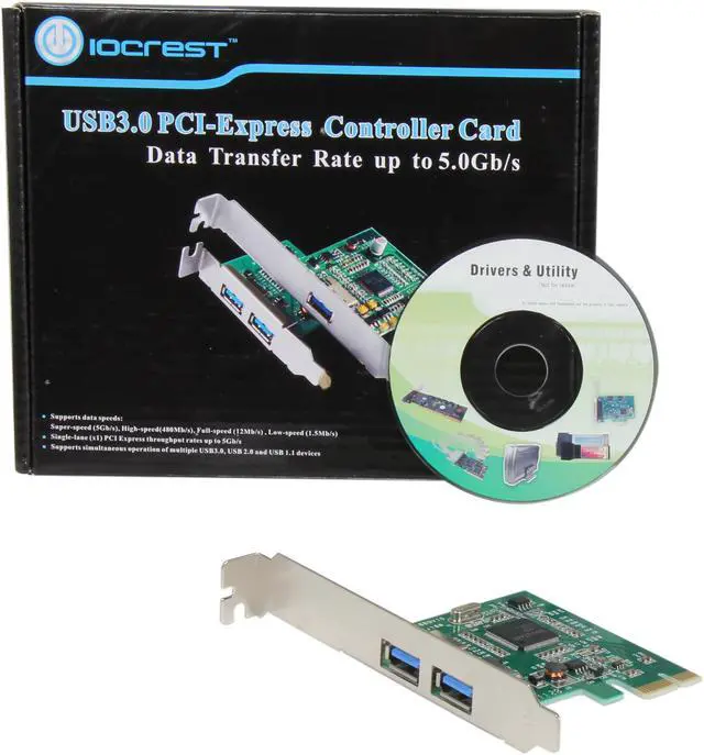 Alt view image 5 of 5 - SYBA USB 3.0 2-port PCI-e Controller Card, Etron EJ168 Chipset Model SY-PEX20081