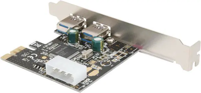 Alt view image 5 of 6 - SYBA USB 3.0 2-port PCI-e Card with 5V Molex Power Connector Model SD-PEX20093