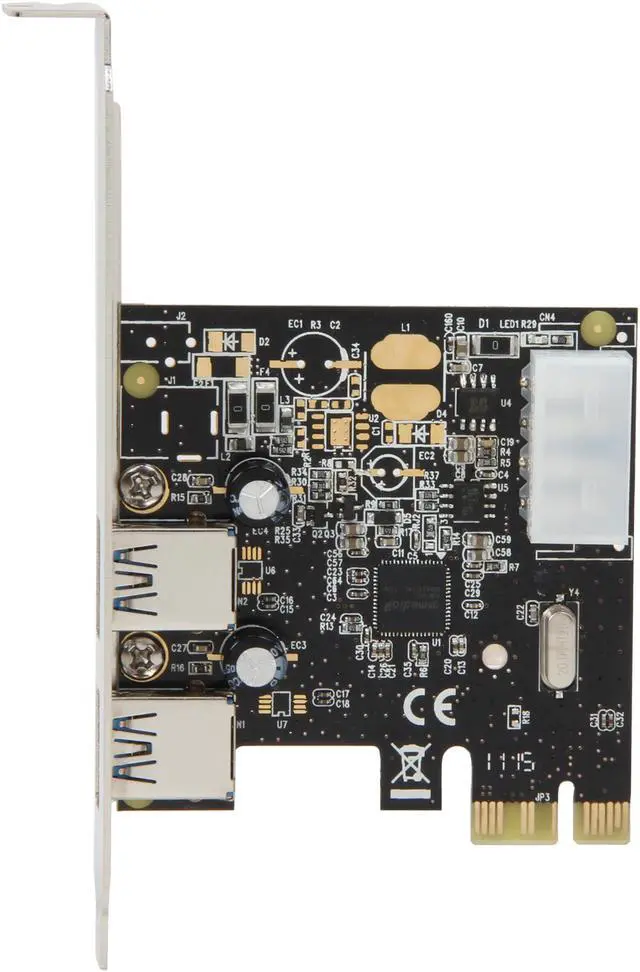 Alt view image 3 of 5 - SYBA 2-port USB 3.0 PCI-Express Card, Asmedia ASM1042 Controller Model SD-PEX20112
