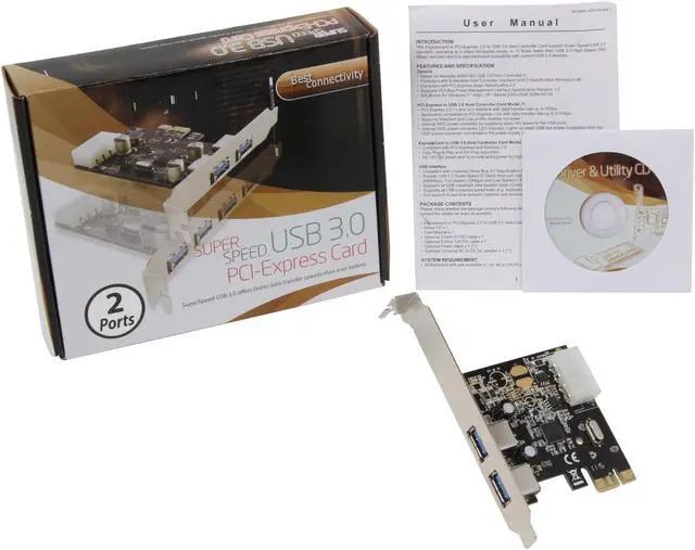 Alt view image 5 of 5 - SYBA 2-port USB 3.0 PCI-Express Card, Asmedia ASM1042 Controller Model SD-PEX20112