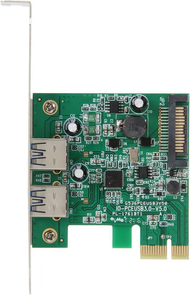 Alt view image 3 of 7 - SYBA USB 3.0 PCI-Express 2-port SATA Powered Controller Card Model SY-PEX20124