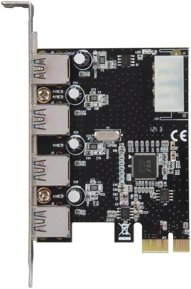 Alt view image 4 of 6 - SYBA USB 3.0 4-port PCI-Express x1 Controller Card, VLI VL80x Chip Model SD-PEX20133