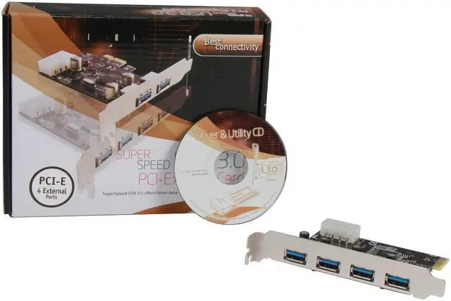 Alt view image 7 of 6 - SYBA USB 3.0 4-port PCI-Express x1 Controller Card, VLI VL80x Chip Model SD-PEX20133