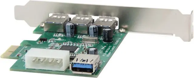 Alt view image 6 of 6 - SYBA USB 3.0 (3+1) PCI-e Controller Card, Etron Chipset, Molex (IDE HD 4-pin) Built-in Model SY-PEX20135
