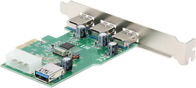 Alt view image 6 of 6 - SYBA USB 3.0 3+1 Port PCI-e Card, Free Low Profile Bracket, Renesas Chipset Model SD-PEX20137
