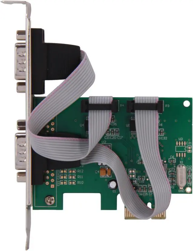 Alt view image 3 of 5 - SYBA SI-PEX15037 2 Serial DB9 RS-232 Ports PCI-e x1 Card with Low Profile Bracket WCH CH382