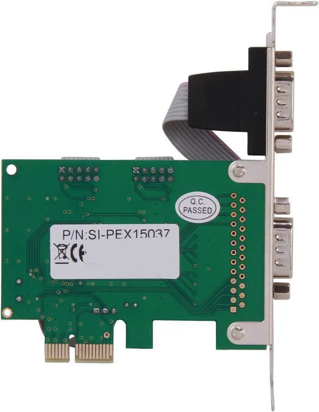 Alt view image 4 of 5 - SYBA SI-PEX15037 2 Serial DB9 RS-232 Ports PCI-e x1 Card with Low Profile Bracket WCH CH382