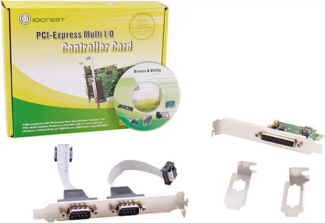 Alt view image 5 of 5 - SYBA 2 Serial 1 Parallel PCI-e Controller Card with Low Profile Brackets Model SI-PEX50054