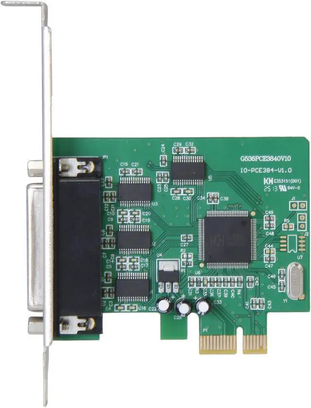 Alt view image 4 of 6 - SYBA 4 Serial Ports PCI-e Controller Card, w/ Fan-out Cable, Low Profile Bracket, Chipset (WCH384L) Model SI-PEX15038