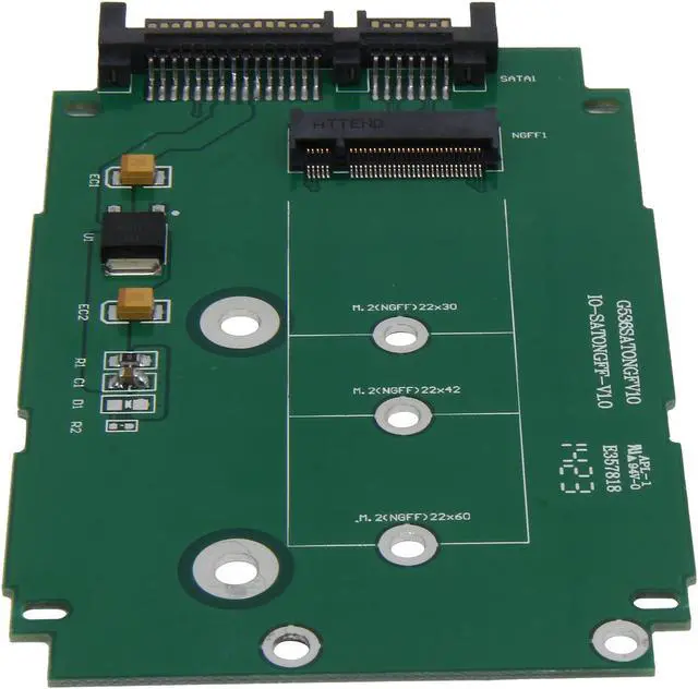 Alt view image 2 of 4 - SYBA SI-ADA40083 M.2 NGFF to 2.5" SATAIII Card with Full & Low Profile Brackets
