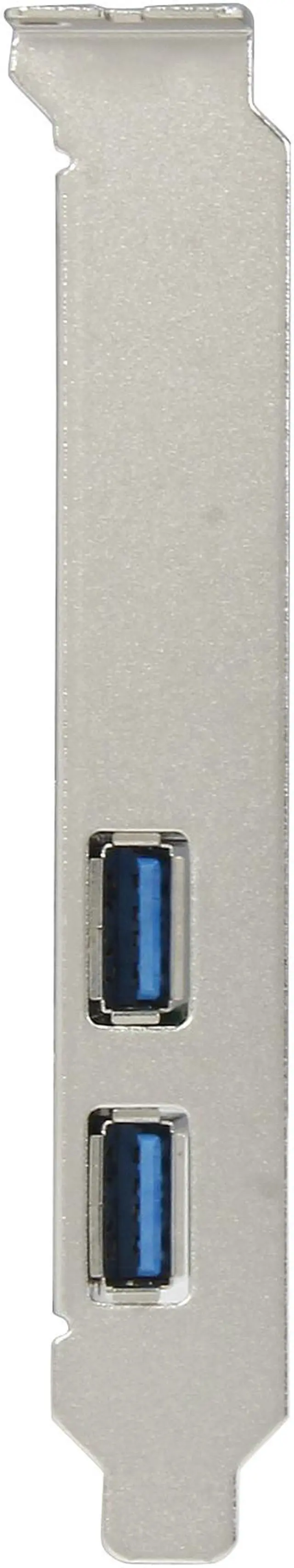 Alt view image 2 of 6 - SYBA 2-Port USB 3.0 PCI-Express Card, x1, Etron Chipset EJ168A with Full & Low Profile Brackets Model SD-PEX20158