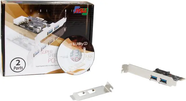 Alt view image 6 of 6 - SYBA USB 3.0 PCI-E x1 Adapter Card, 2 External USB 3.0 Type A Ports, Requires SATA Power, Renesas Chipset - SD-PEX20160