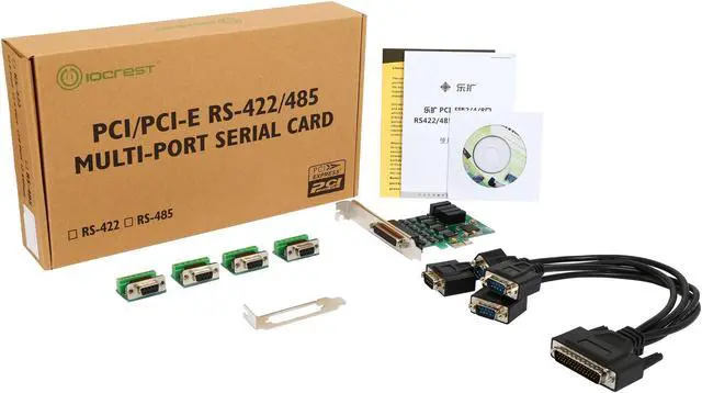 Alt view image 4 of 4 - SYBA IO CREST 4-port, RS-232 Serial, PCIe x1, Revision 2.0, (Full & Low Profile); Exar Chipset Model SI-PEX15042