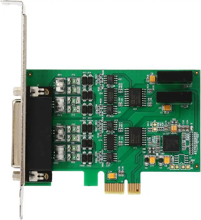 Alt view image 3 of 5 - SYBA IO Crest 2-port RS232 Serial PCI-Express Card, DB9 Female Panel Mountable Field Terminator Adapters Model SI-PEX15043