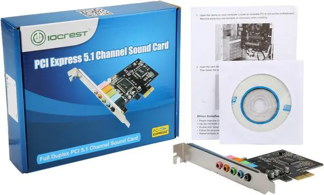 Alt view image 5 of 5 - SYBA 5.1 Channel PCI-e x1 Sound Card Model SI-PEX63096