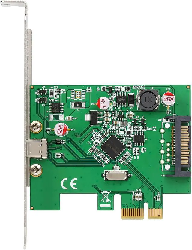 Alt view image 3 of 5 - SYBA 1 Port USB 3.1 Type-C PCI-E 3.0 x1 Model SD-PEX20186