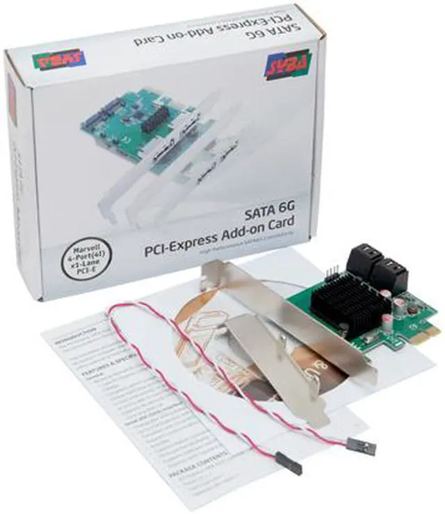 Alt view image 4 of 4 - SYBA 4 Port SATA III PCI-E 2.0 x1 Model SD-PEX40099
