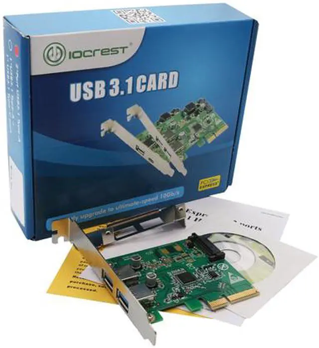 Alt view image 5 of 5 - SYBA 2 Port Type-A USB 3.1 10Gbps Card Model SI-PEX20208