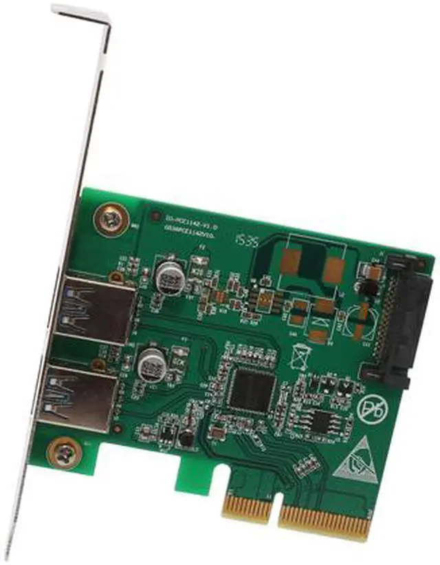 Alt view image 4 of 5 - SYBA 2 Port Type-A USB 3.1 10Gbps Card Model SI-PEX20208