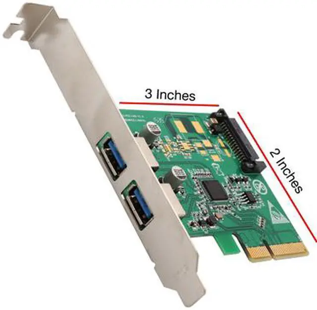 Alt view image 2 of 5 - SYBA 2 Port Type-A USB 3.1 10Gbps Card Model SI-PEX20208