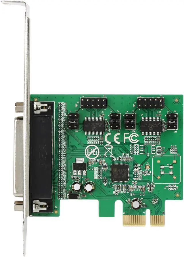 Alt view image 3 of 5 - SYBA PCI-Express 2.0 x1, 2-Port DB9 Serial (RS-232) + 1-Port DB25 Parallel Printer (LPT1) Combo Card Model SI-PEX50103