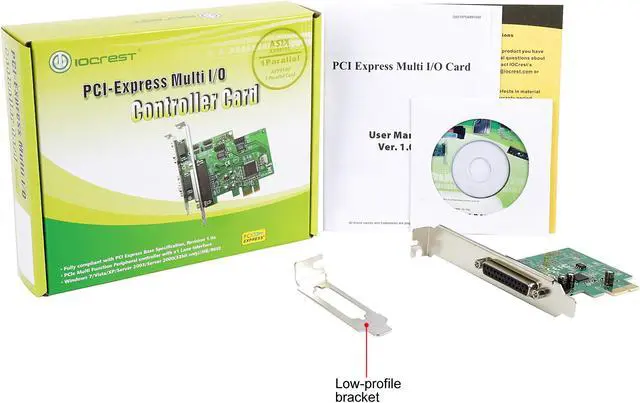 Alt view image 5 of 5 - SYBA 1 Port DB25 Parallel Printer (LPT1) PCI-e 2.0 x1 Expansion Card - SI-PEX10011