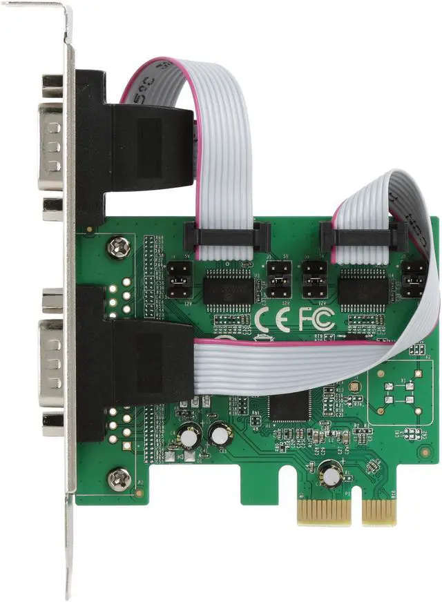 Alt view image 3 of 5 - SYBA PCI-Express 2-Port DB9 Serial (RS-232) Card Model SI-PEX15055