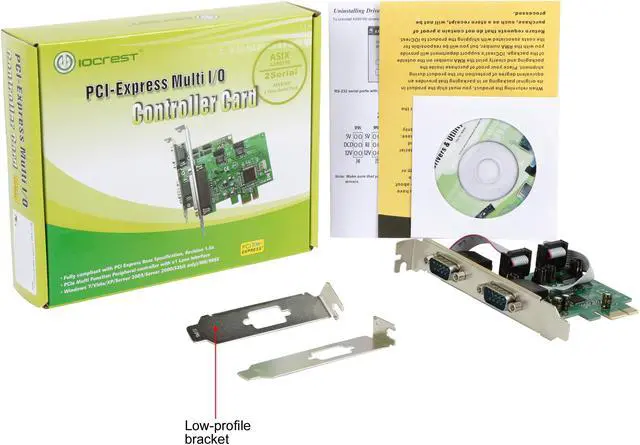 Alt view image 5 of 5 - SYBA PCI-Express 2-Port DB9 Serial (RS-232) Card Model SI-PEX15055