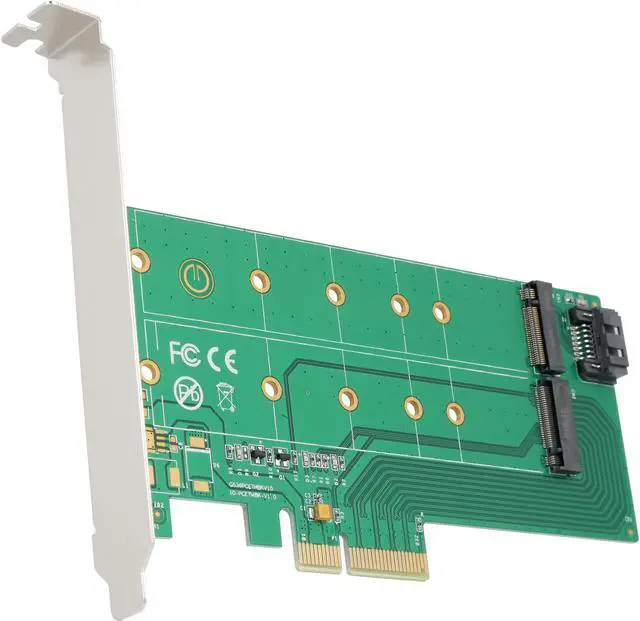 Main image of SYBA PCI-Express 2.0 x4, 1x M.2 M-Key and 1x M.2 B-Key Card Model SI-PEX40122
