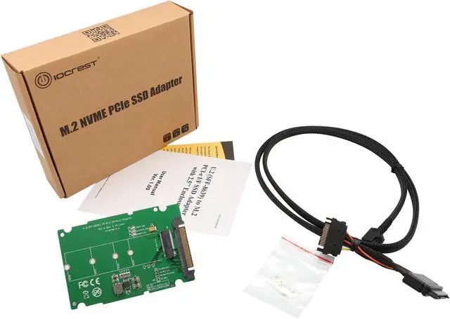 Alt view image 6 of 6 - SYBA M.2 PCIe I/F NVMe SSD to U.2 (SFF-8639) 2.5-Inch SSD Adapter with Cable Model SI-ADA40123