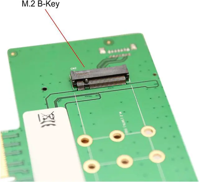 Alt view image 4 of 5 - PCI-Express 3.0 x4, 3-Port M.2 NGFF Card, Support 1-Port PCIe (NVMe) and 2-Port SATA based M.2 SSDs, M.2 Card Size: 22*30, 22*42, 22*60, 22*80 with Key B (SATA) and Key B+M (NVMe), Low Profile Bracket