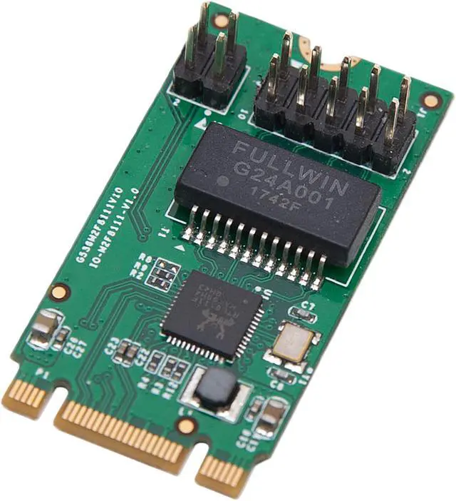Alt view image 2 of 5 - SYBA M.2 (B & M-Key) PCI-e interface Single Port Gigabit Ethernet Modules Model SI-PEX24054