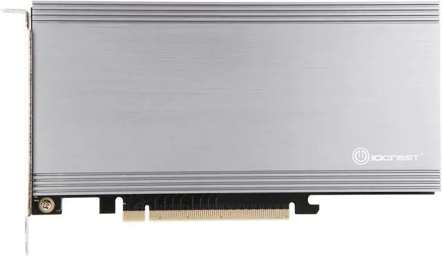 Alt view image 2 of 7 - SYBA Dual M.2 NVMe Ports to PCIe 3.0 x16 Bifurcation Riser Controller - Support Non-BiFurcation Motherboard, SI-PEX40129