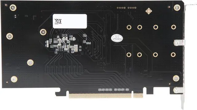 Alt view image 4 of 7 - SYBA Dual M.2 NVMe Ports to PCIe 3.0 x16 Bifurcation Riser Controller - Support Non-BiFurcation Motherboard, SI-PEX40129