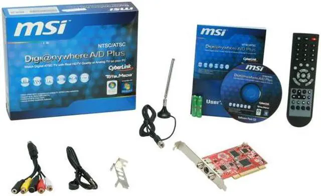 Alt view image 5 of 5 - MSI Digi@nywhere A/D Plus TV Tuner Card