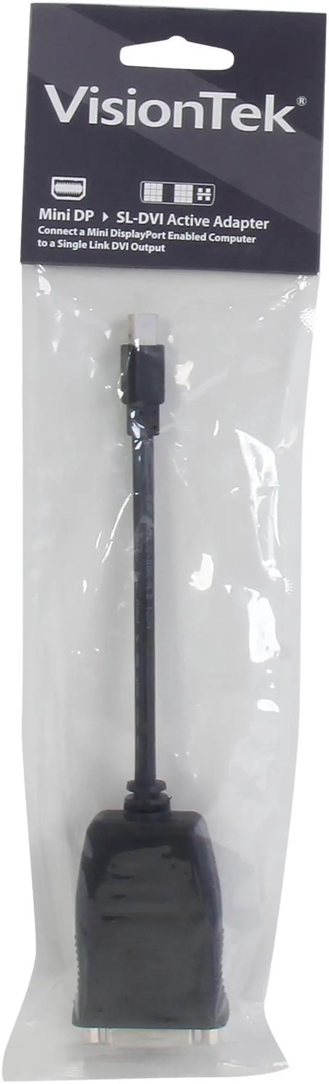 Alt view image 4 of 4 - VisionTek 900341 Mini DisplayPort to SL DVI-D Active Adapter (M/F)