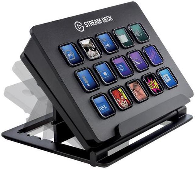 Elgato Stream Deck Classic - Live production controller with 15  customizable LCD keys and adjustable stand, trigger actions in OBS Studio,  Streamlabs, Twitch,  and more, works with PC/Mac : :  Electronics