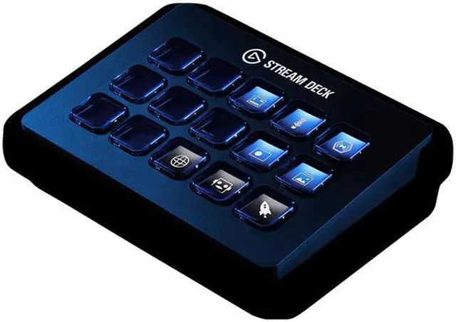 Alt view image 4 of 10 - Elgato Stream Deck - Live Content Creation Controller with 15 Customizable LCD Keys, Adjustable Stand, for Windows 10 and macOS 10.11 or Later