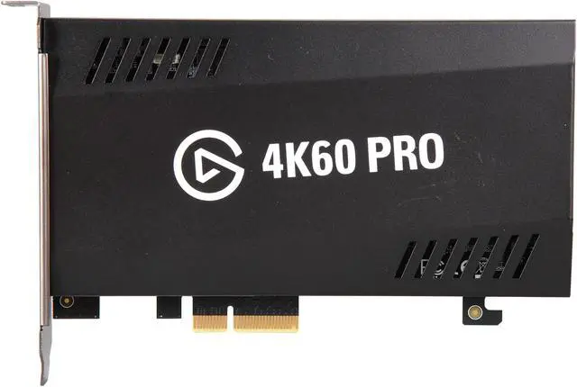Alt view image 4 of 5 - Elgato Game Capture 4K60 Pro, 4K 60fps Capture Card With Ultra-Low Latency Technology for Streaming and Recording Playstation 4, Xbox One and Nintendo Switch Gameplay, PCIe x4